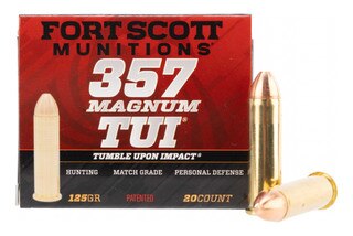 Fort Scott Munitions TUI 125 gr Solid Copper .357 Magnum Ammunition - 20 Rounds
